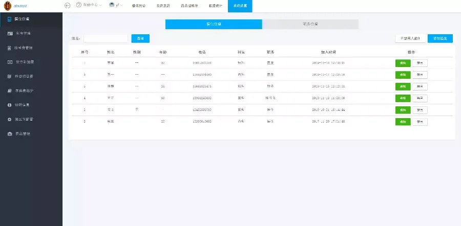 小型医疗门诊挂号系统 医院管理系统后台thinkphp内核源码