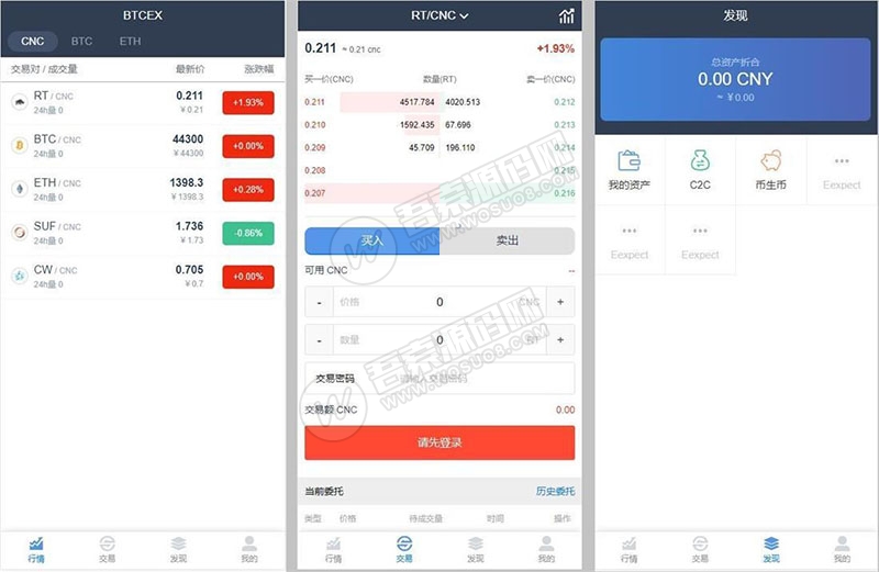 仿火币区块链虚拟数zi货币交易所运营版源码 在线充值+带分红
