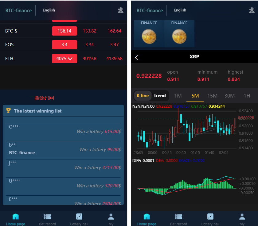 A012二开版聚星微盘聚星源码-支持PC+H5自适应–英文+游戏+时间盘