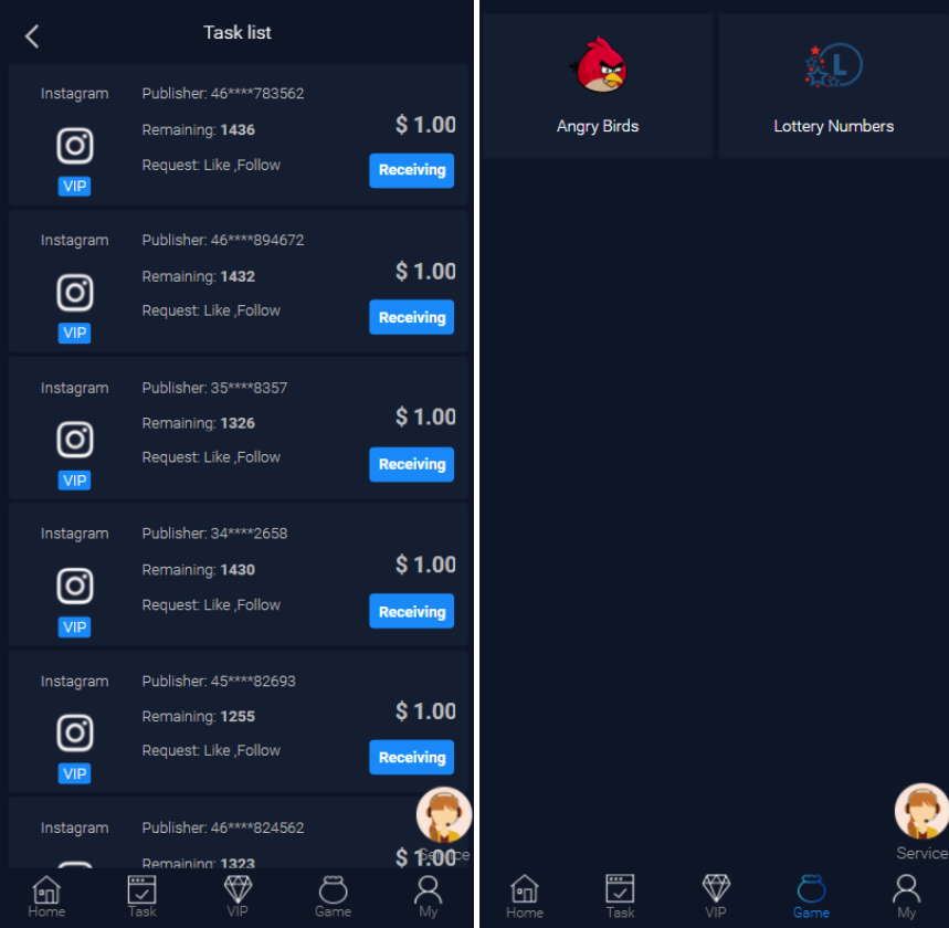 【国际任务平台】英文版带两个小游戏国际版任务平台抖音分享点赞任务平台源码
