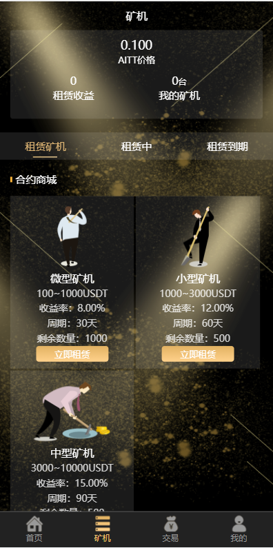 A2044区块链智能挖矿/虚拟币交易系统/区块生态系统