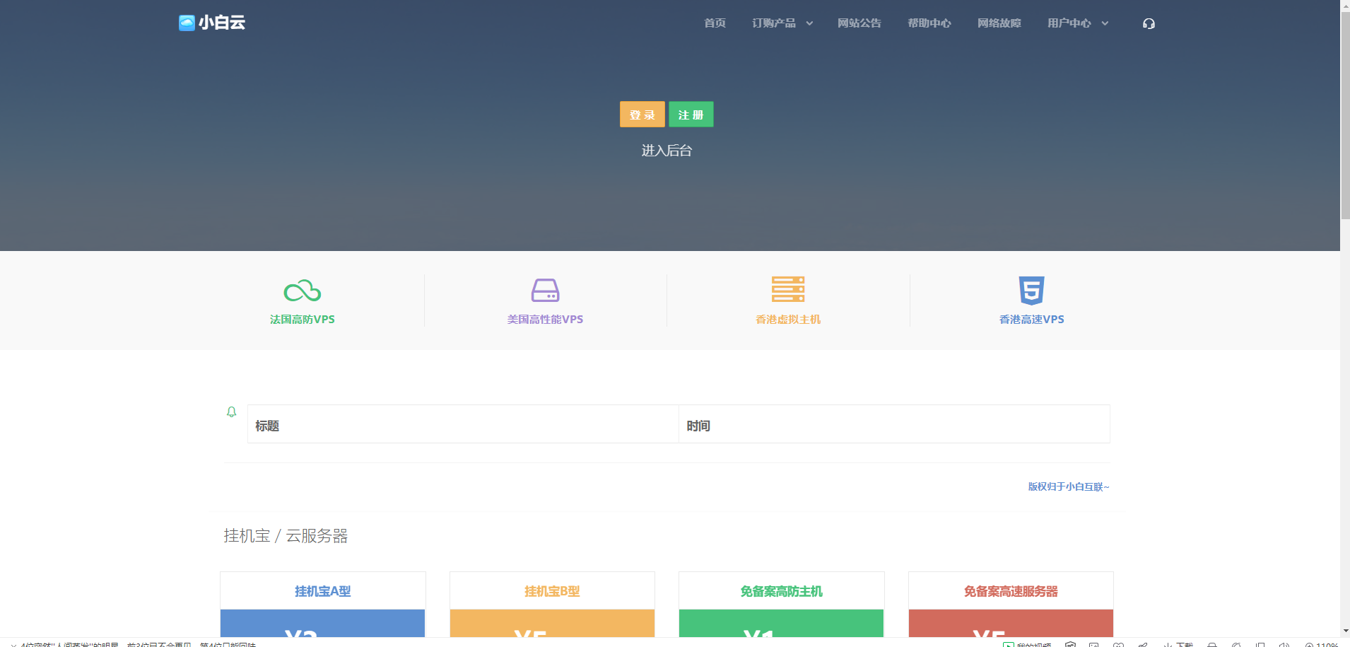 小白云SWAPIDC模板