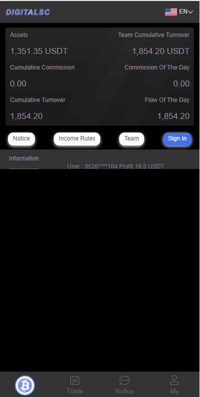 A2058英文版虚拟币投资系统USDT充值