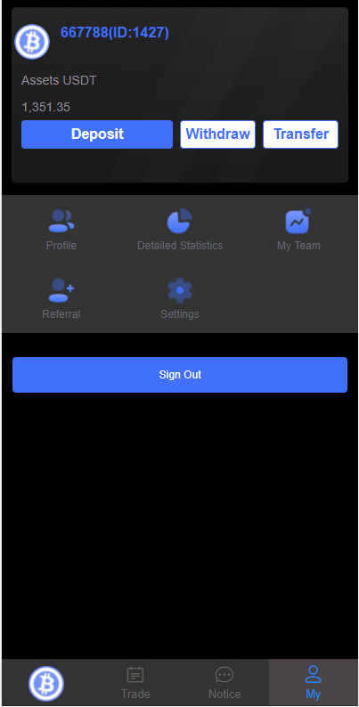 A2058英文版虚拟币投资系统USDT充值
