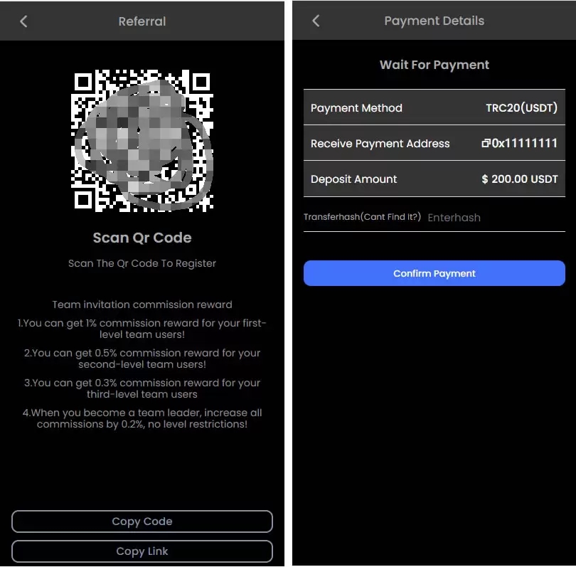A2059双语言版虚拟币投资系统USDT充值