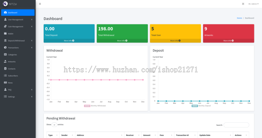 NFT交易市场艺术品交易商城NFTZaiCMS系统采用加密币交易