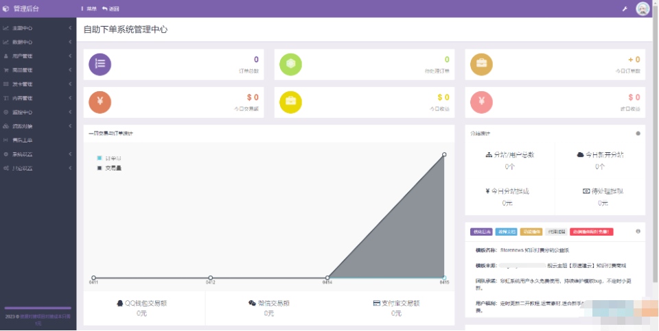最新版彩虹商城时光模板知识付费系统源码 [升级版]